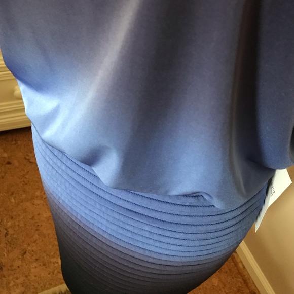 Xscape Ombré Cold Shoulder Cocktail Dress - Picture 7 of 7